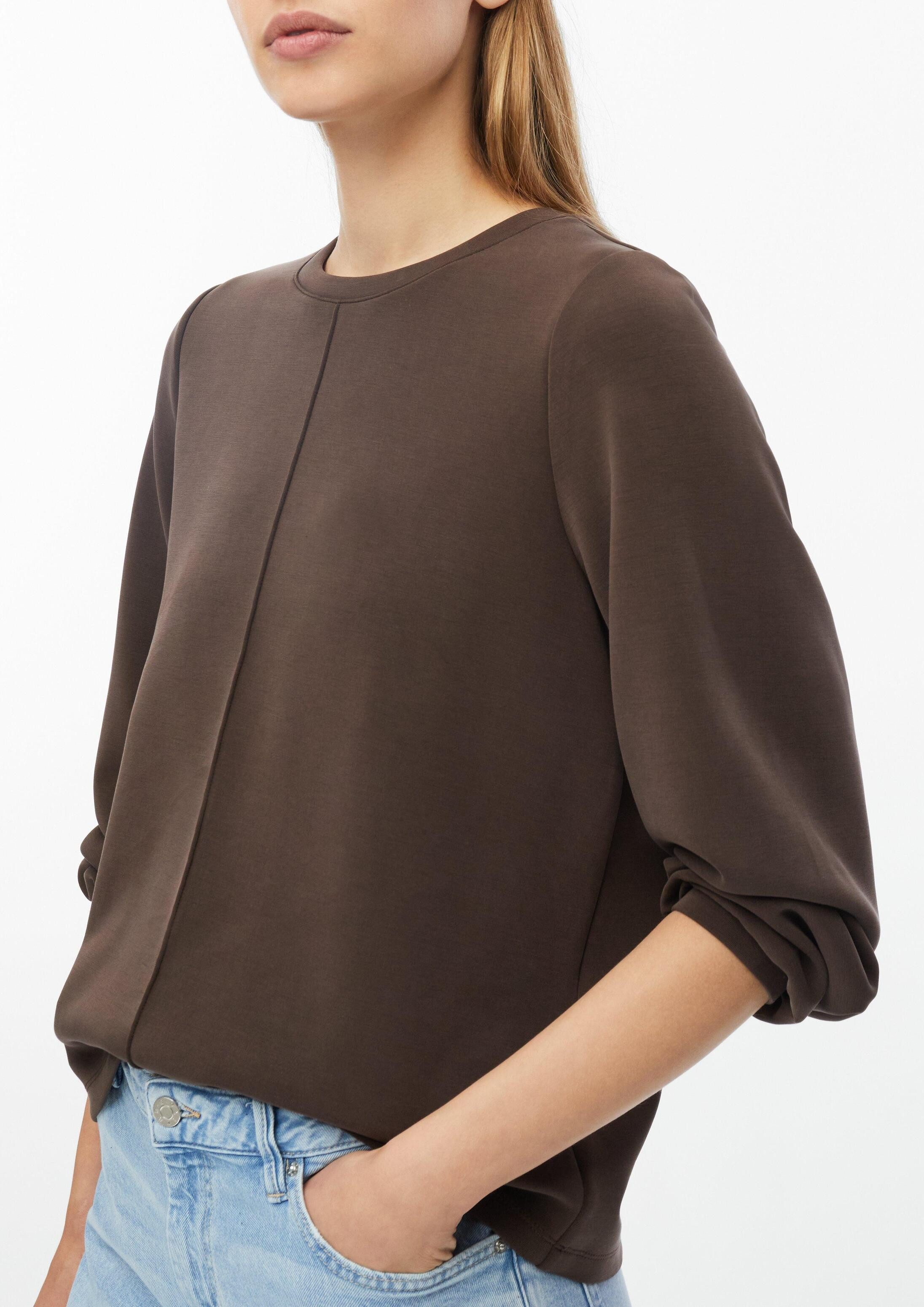 s.Oliver Sweatshirt Sweatshirt Scuba-Sweatshirt mit weitem Arm – Bild 4 von 5