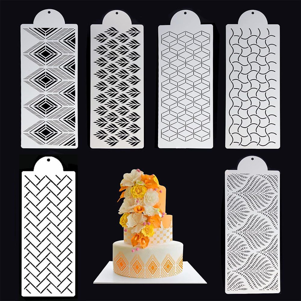 TUWENA Backform 6-teiliges Set mit Backformen zur Tortendekoration, Spritzformen, (6-tlg)