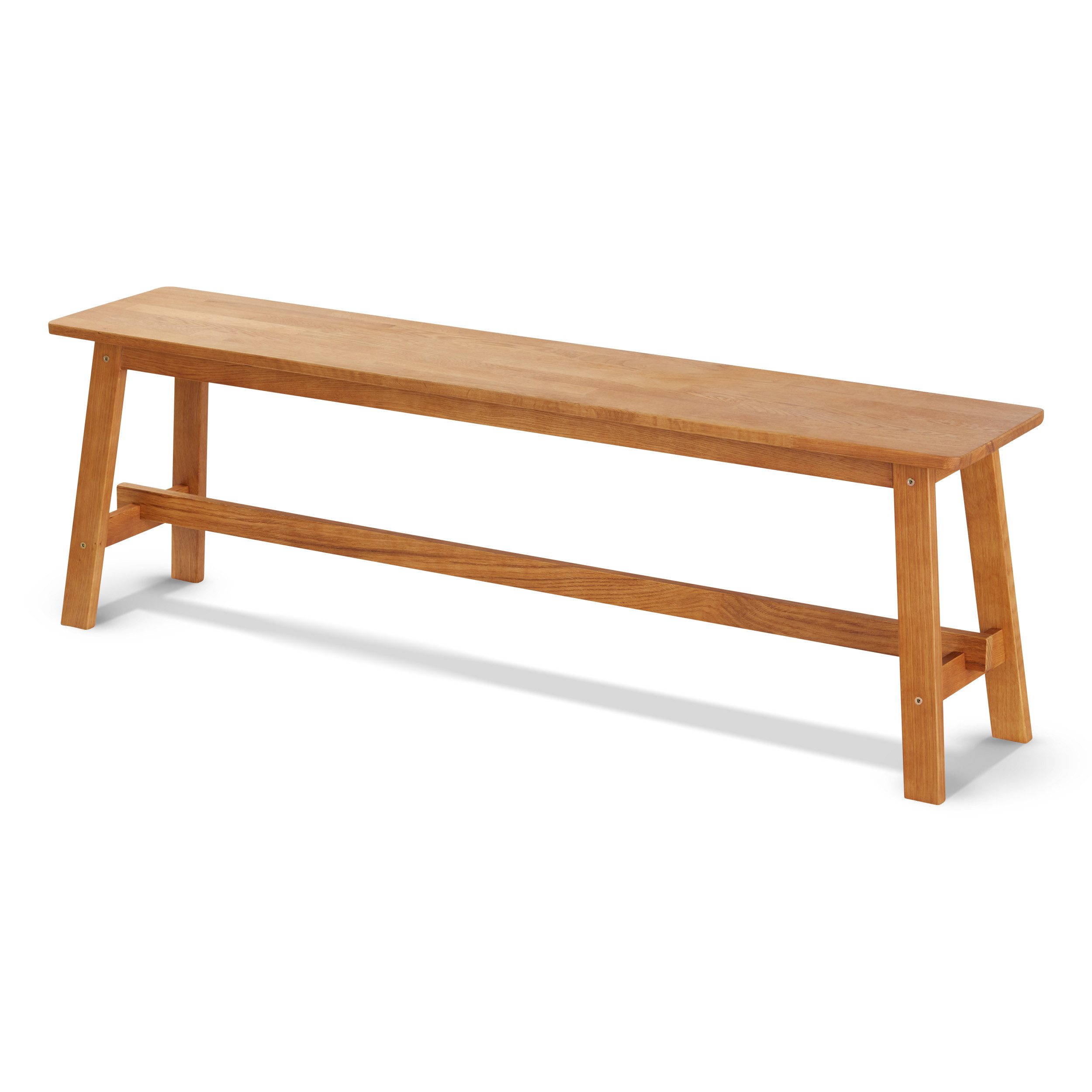 KHG Sitzbank Dekobank für 2-3 Personen, Skandi Look, bis 200 kg belastbar, geölt, atmungsaktiv, Massivholzgestell