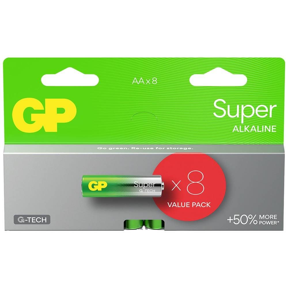 Mignon, Super Batterien Alkaline Batteries LR06, Akku AA GP GP