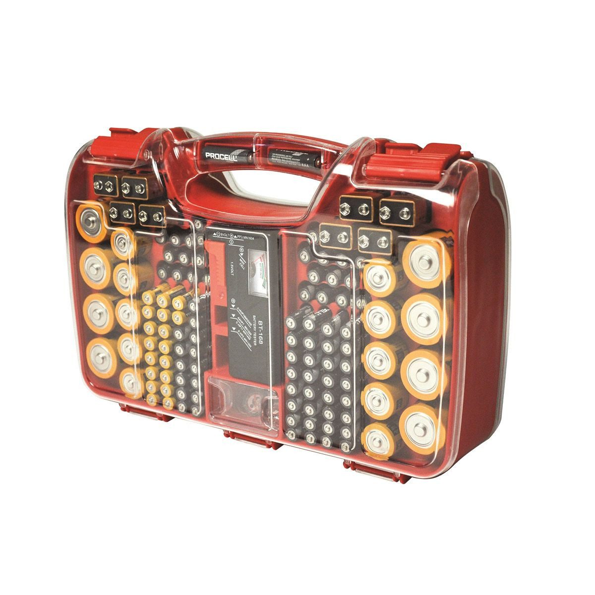 Orange-Planet Organizer Batteriekoffer für 180 Batterien Batterieaufbewahru günstig online kaufen