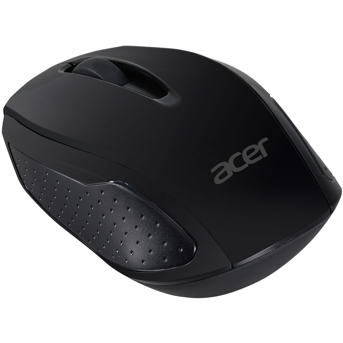 Acer Optische Funkmaus: 1600 dpi für Laptop/PC. USB-Empfänger, Schwarz/Büro Funk-Trackball (Plug & Play, USB-Nano-Empfänger)