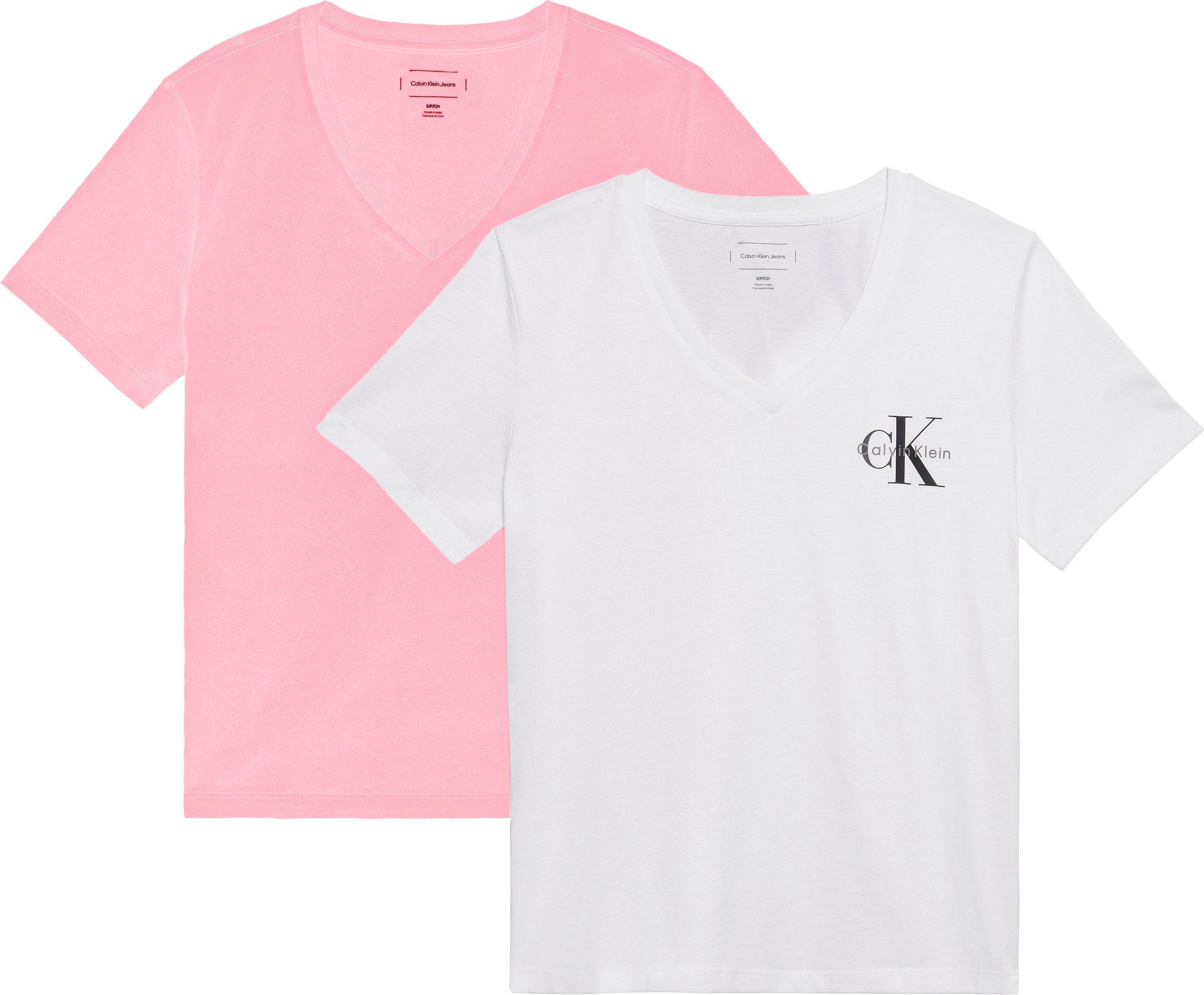 Calvin Klein Jeans T-Shirt (Packung, 2-tlg., 2er-Pack) Mit V-Ausschnitt günstig online kaufen