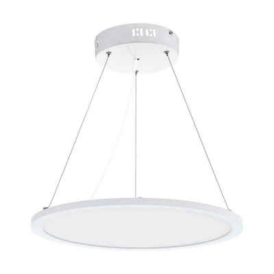 EGLO Pendelleuchte "SARSINA" Aluminium, weiß, rund, 28W, neutralweiß, 4200lm, ø450mm, neutralweiß