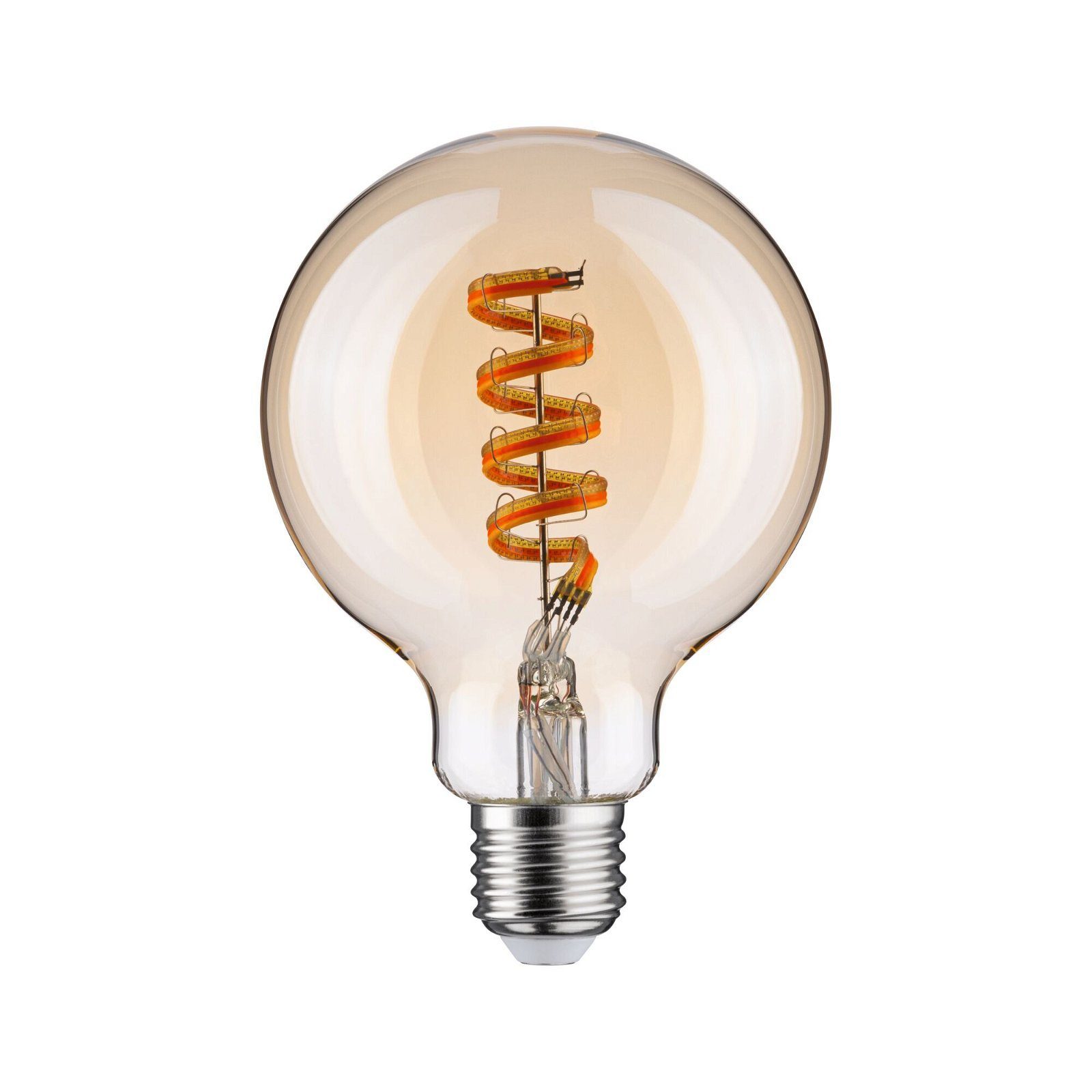 Paulmann LED-Leuchtmittel Smart Filament G95 470lm 2200K-6500K gold 230V, 1 St., Tageslichtweiß