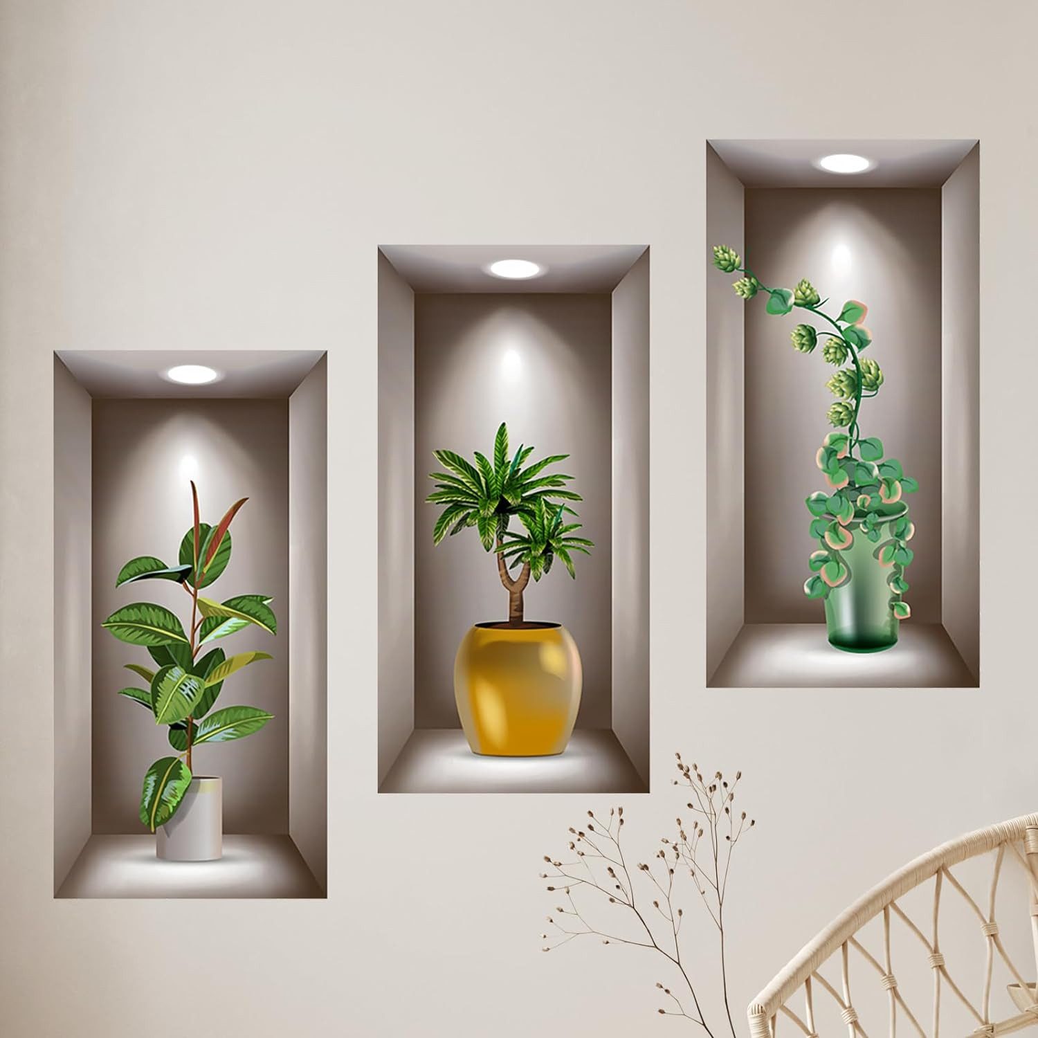 ZEUOPQ Wandsticker Wandsticker Wandtattoo Wohnzimmer Vasen, günstig online kaufen