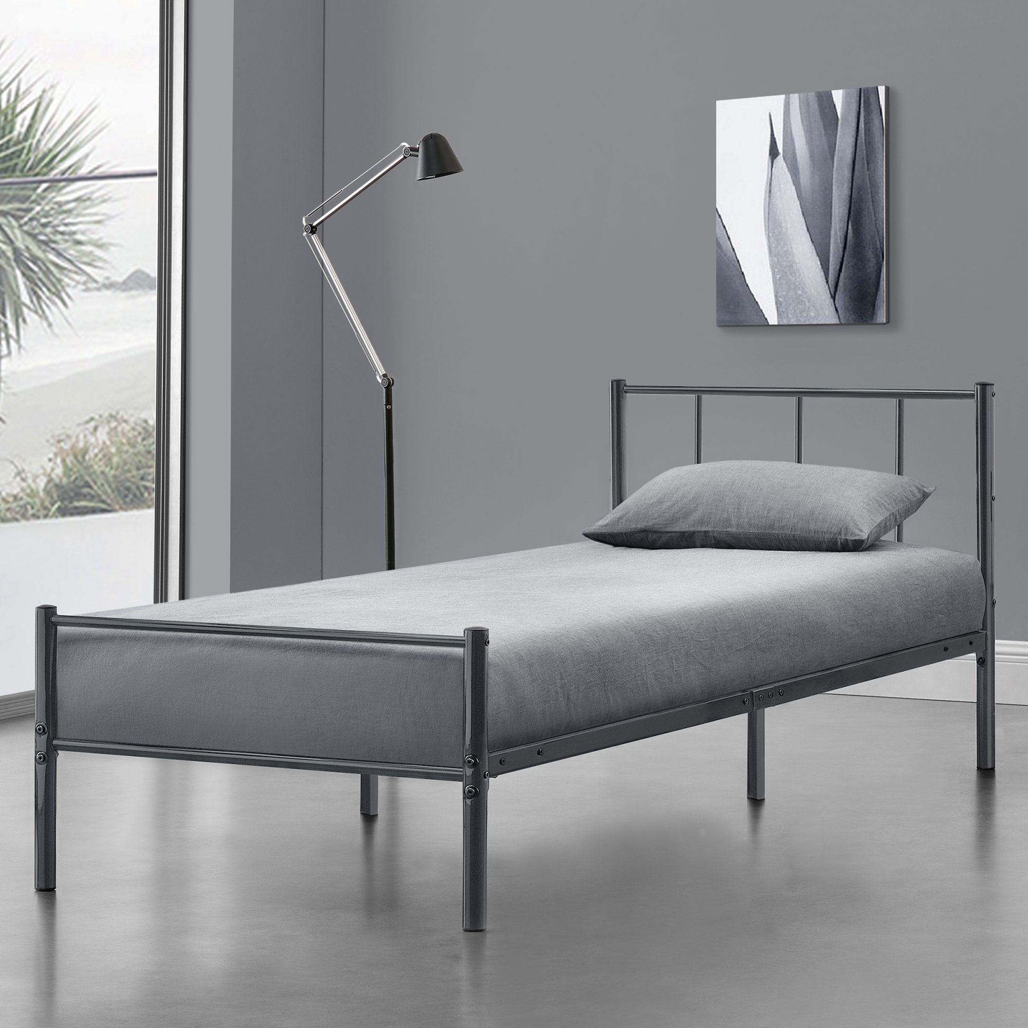 en.casa Metallbett, »Laos« Bettgestell Stahlrahmen 90x200 günstig online kaufen