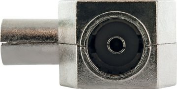 Schwaiger ASV43S 531 TV-Adapter IEC Stecker zu IEC Buchse, für Kabel- und Antennenanlagen