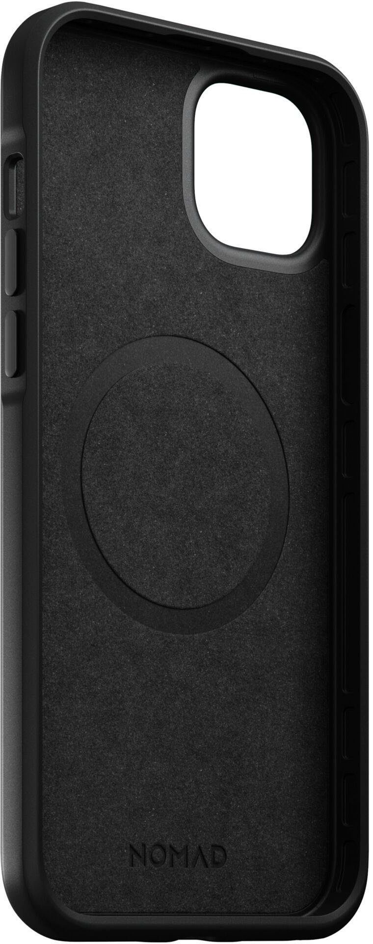 Nomad Handyhülle Modern Leather Case iPhone 14 Max, Polycarbonat und hochwertigem Echtleder