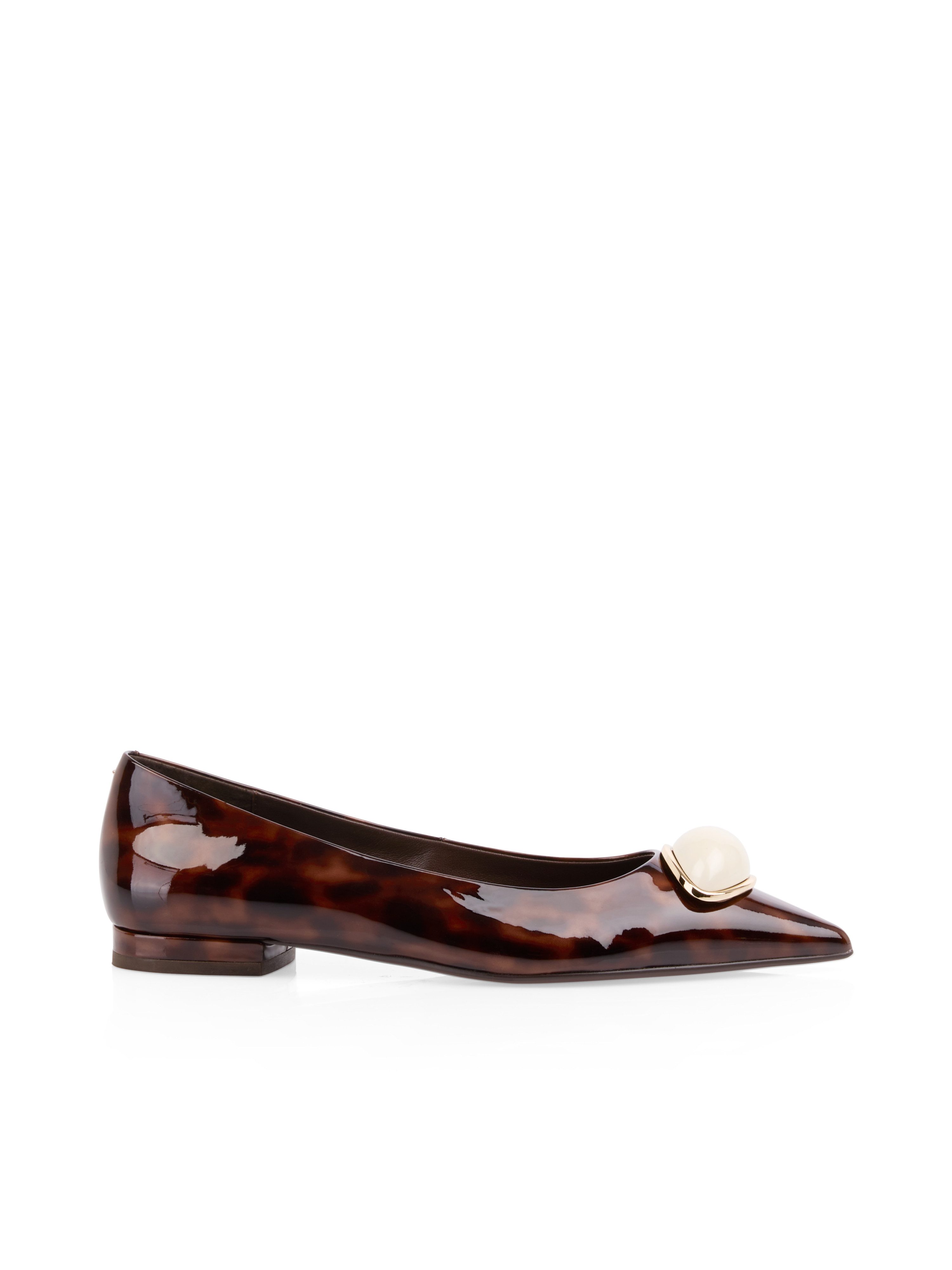Marc Cain Ballerina Blockabsatz, Pumps mit edlem Schmuckstein