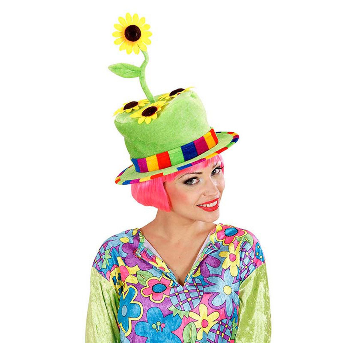 Widmann S.r.l. Kostüm Hut Sonnenblumen aus Samt günstig online kaufen