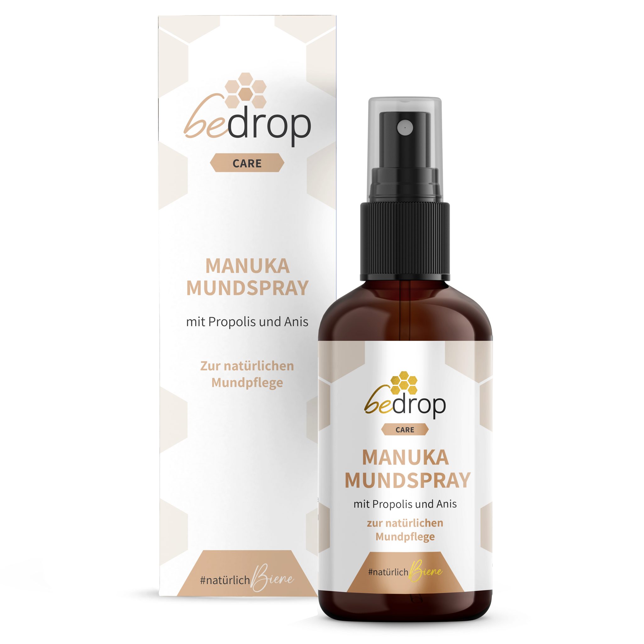 bedrop Mundspray Propolis Halsspray / Mundspray mit Manuka Honig & Anis - 30ml, Für die Mund- und Rachenpflege