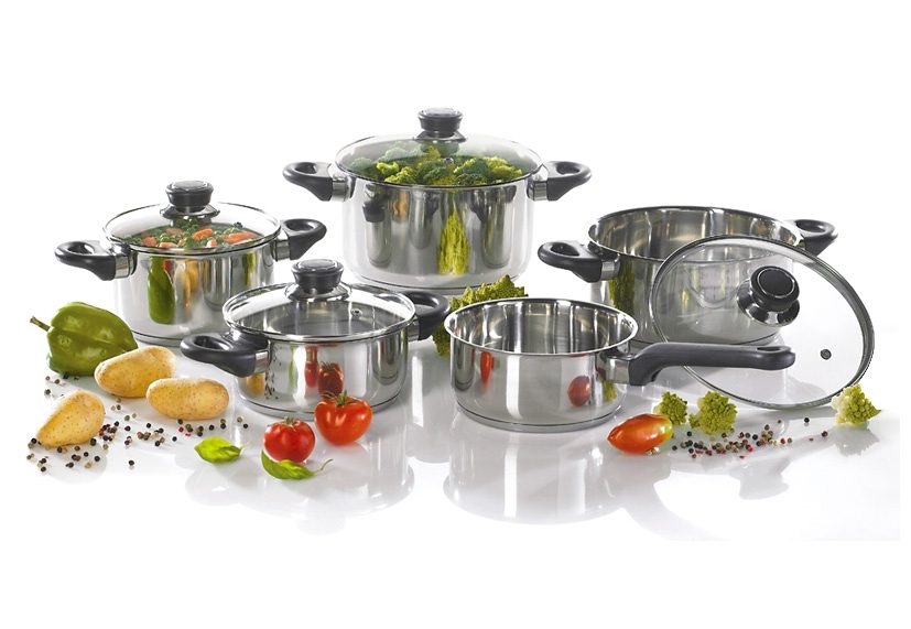 Image of Krüger Topf-Set »Apollo«, Edelstahl, (Set, 9-tlg), Induktion
