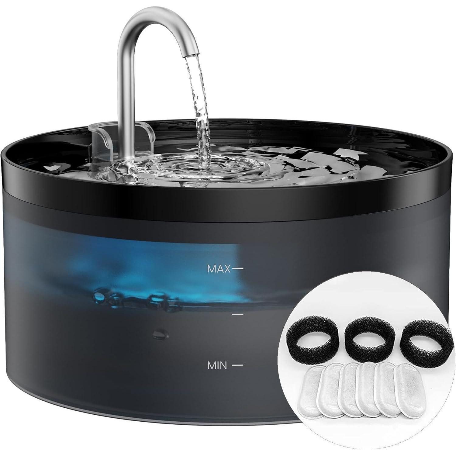 LuxusKollektion Katzen-Halsband Katzenbrunnen Trinkbrunnen Schwarz 3.2L 6 F günstig online kaufen