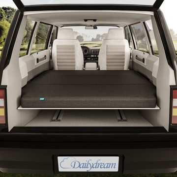 Klappmatratze für VW Camper in Grau inklusive Tragetasche von, Dailydream, 7.5 cm hoch, (Set), für VW T5, T6, Multivan, California Beach und Caravelle