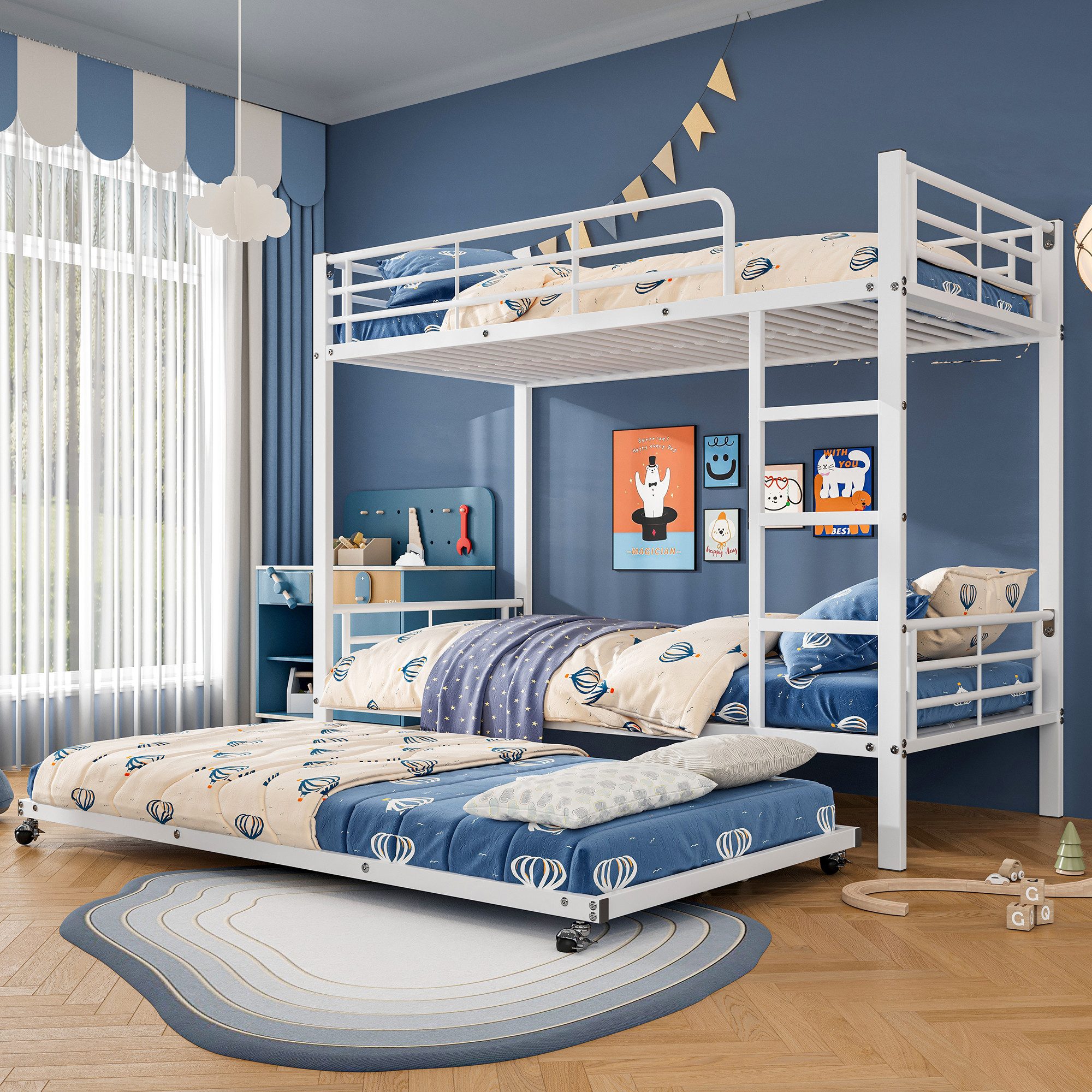 TavilaEcon Etagenbett Dreierbett Metallbett Eisenbett mit günstig online kaufen