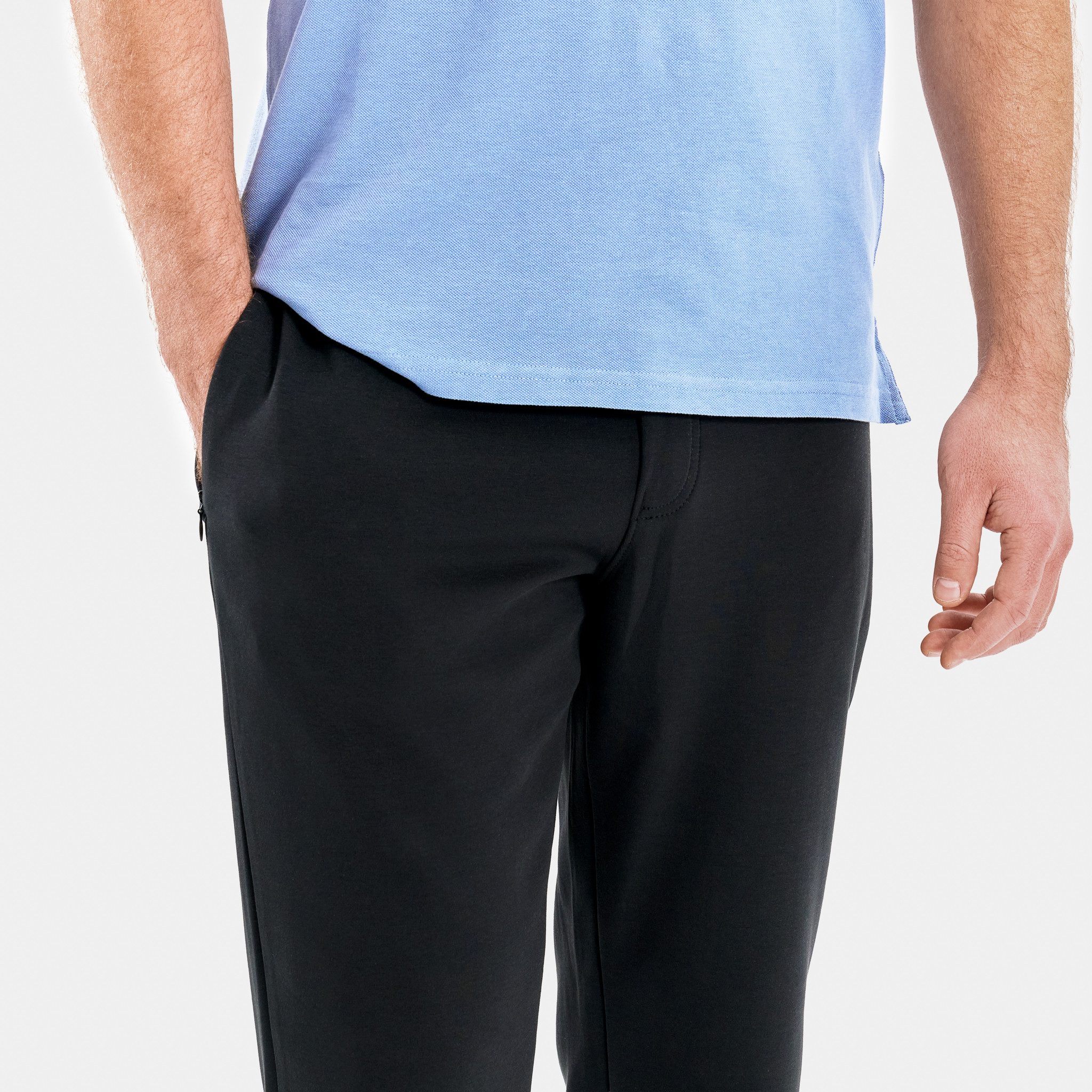 Papas Shorts Relaxhose Schicke und bequeme Freizeithose Jogginghose Jogger für den Alltag aus Baumwolle mit sicheren Reißverschlusstaschen