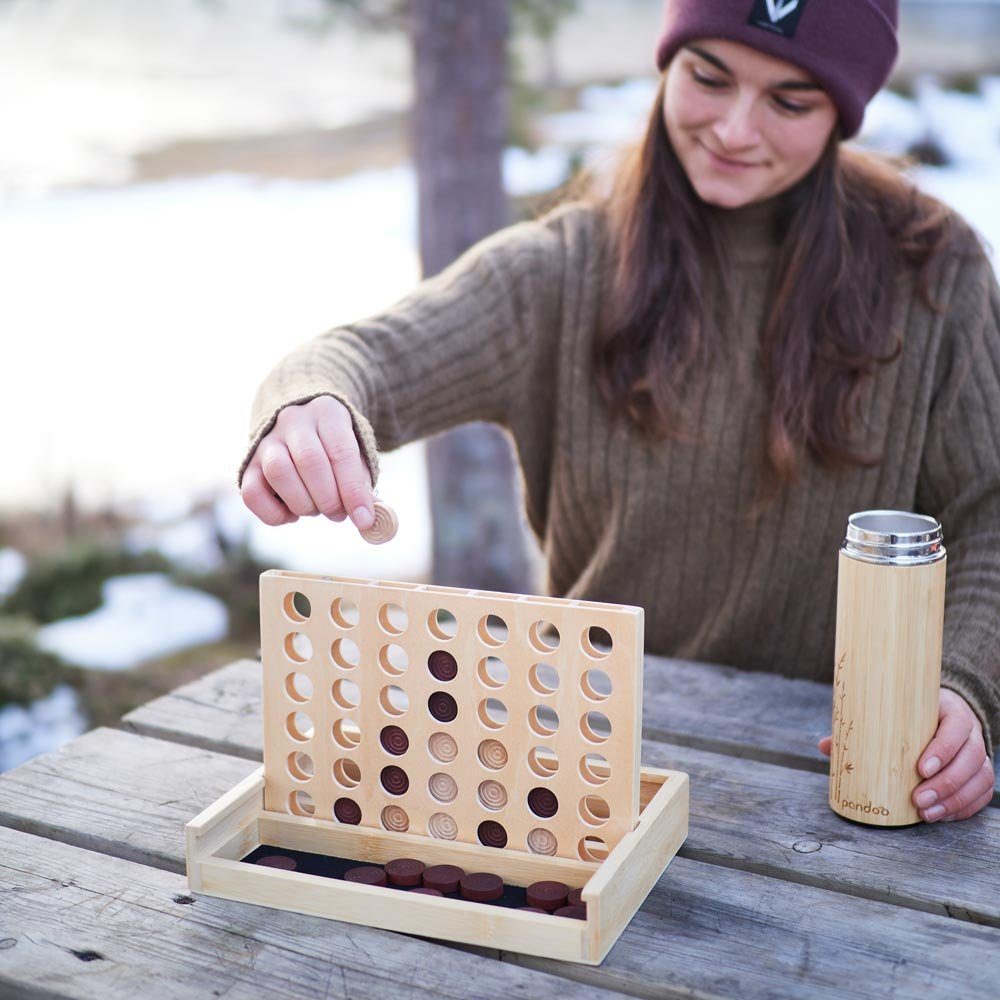 pandoo Spielwelt Vier Gewinnt aus Bambus – Bild 4 von 4