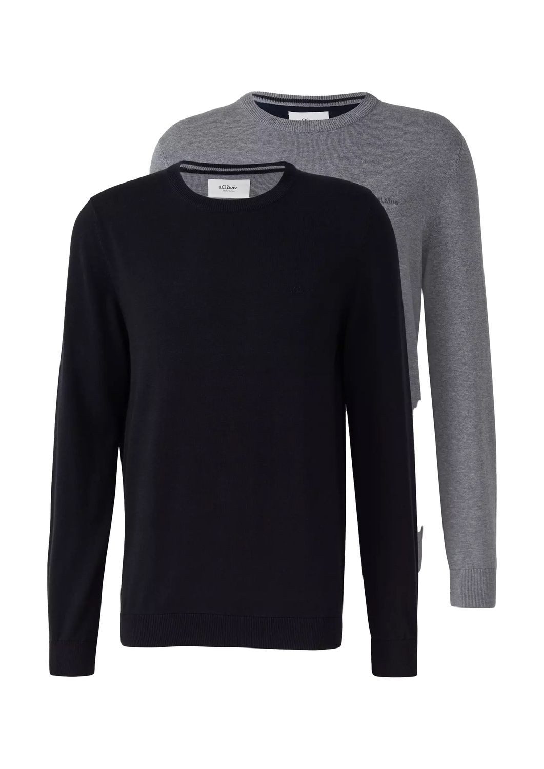 s.Oliver Rundhalspullover Pullover (1-tlg) Rundhals-Ausschnitt, langarm, günstig online kaufen