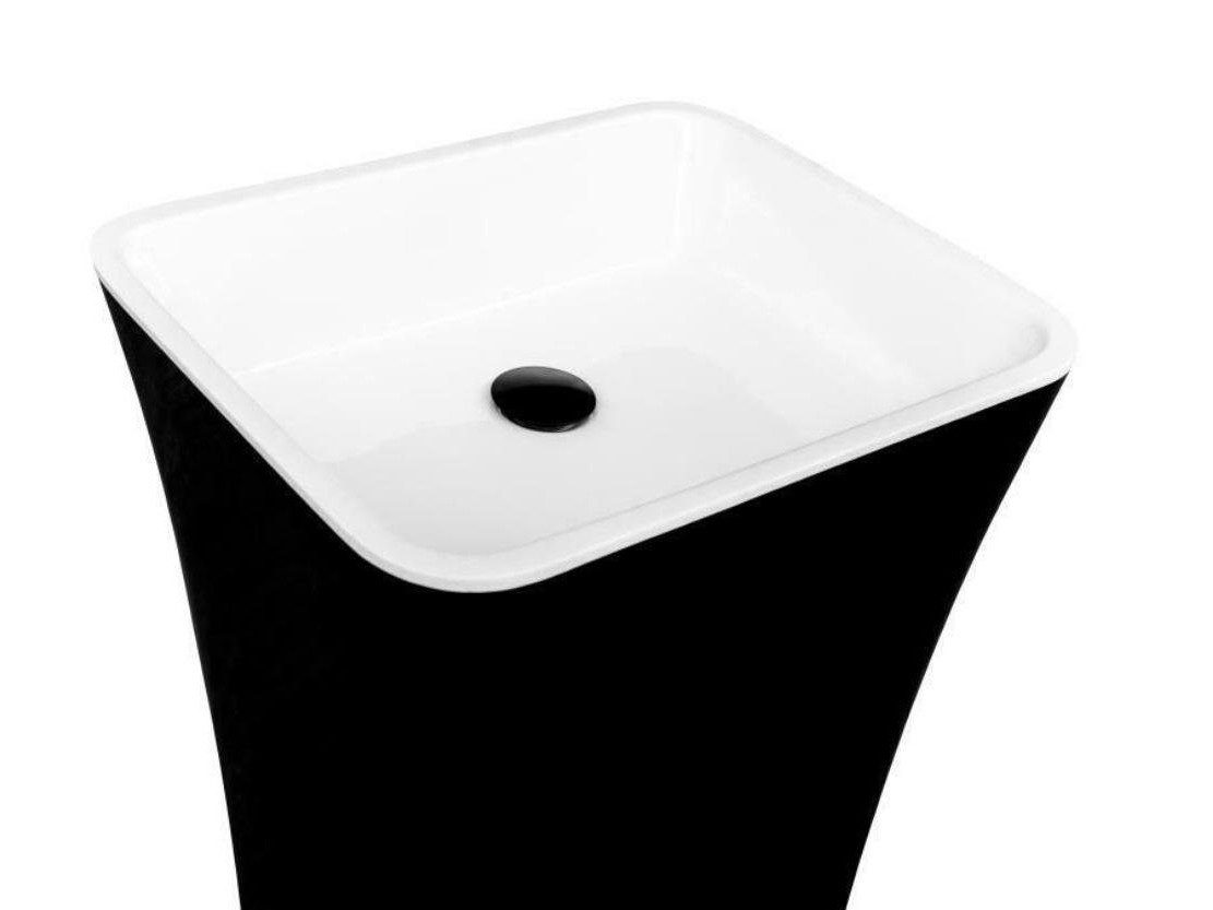 Xlmoebel Waschbecken Acryl Waschtisch in Hochglanz für modernes Badezimmerdesign (1-St., Waschbecken), Hergestellt in Europa