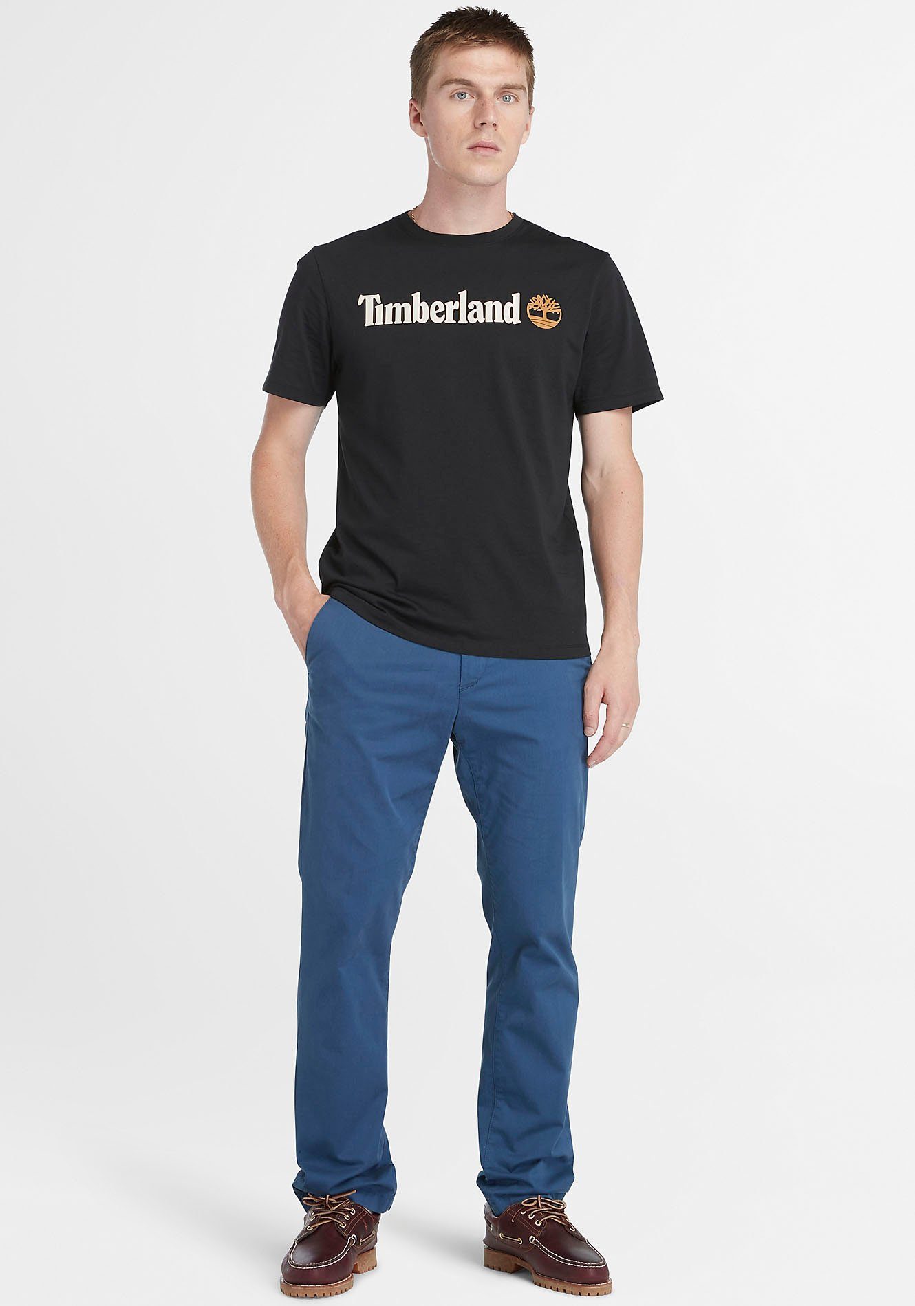 Timberland T-Shirt KENNEBEC RIVER Linear Logo Short Sl