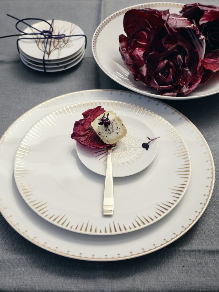 Rosenthal Speiseteller TAC Gropius Festive Celebration Speiseteller 28cm, Teller Flach
