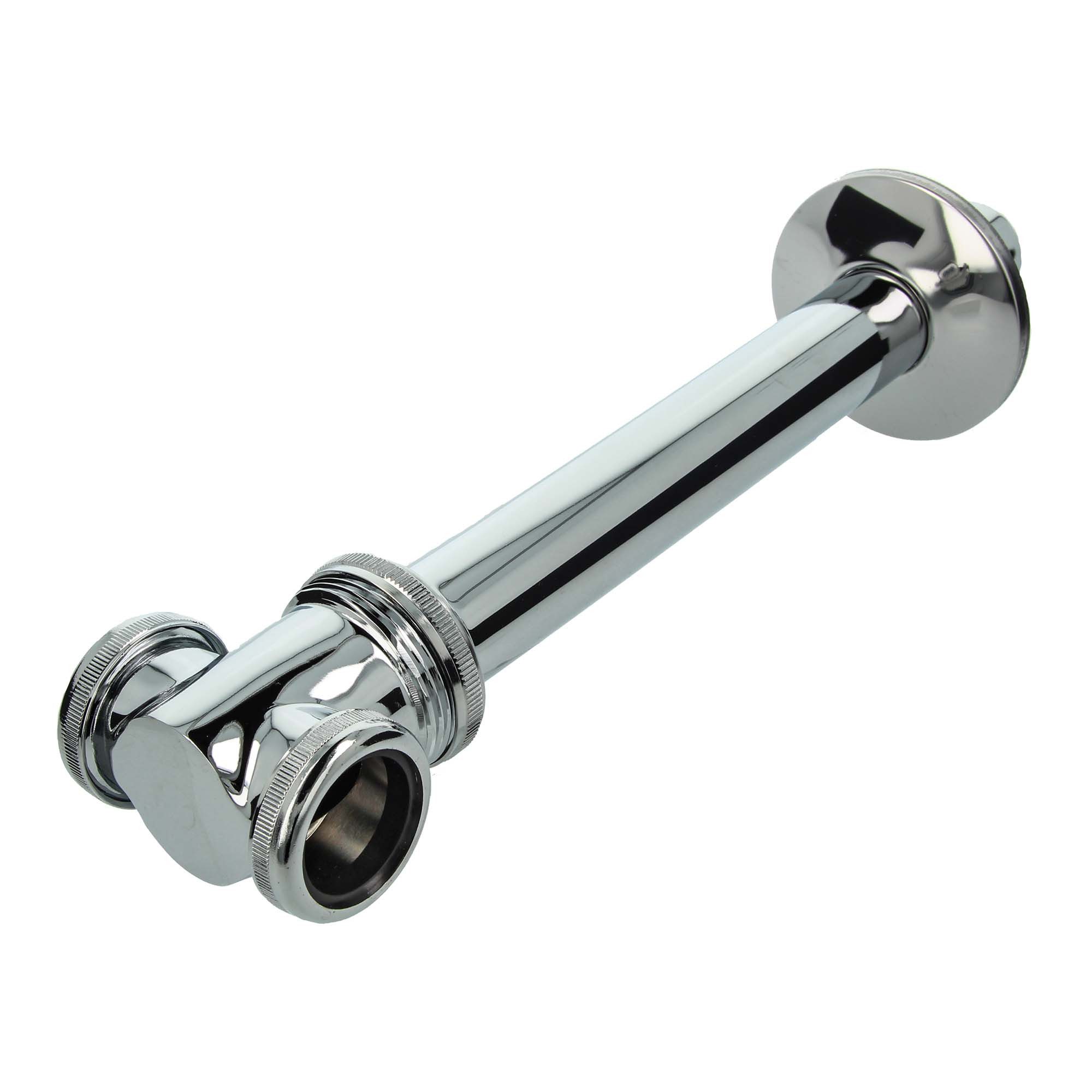 Siphon Ablauf T-Stück Ø 32 mm, für Doppelwaschbecken - Messing verchromt