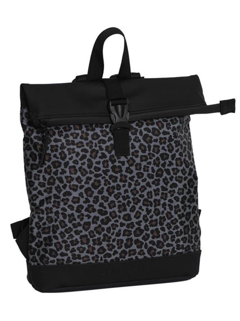 Daniel Ray Rucksack, Rolltop-Rucksack Calvin Leoparden-Print - Modischer Rucksack