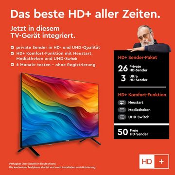 Telefunken XF43SN750S LCD-LED Fernseher (108 cm/43 Zoll, Full HD, Smart TV, Triple-Tuner, HDR, 6 Monate HD+ inklusive)