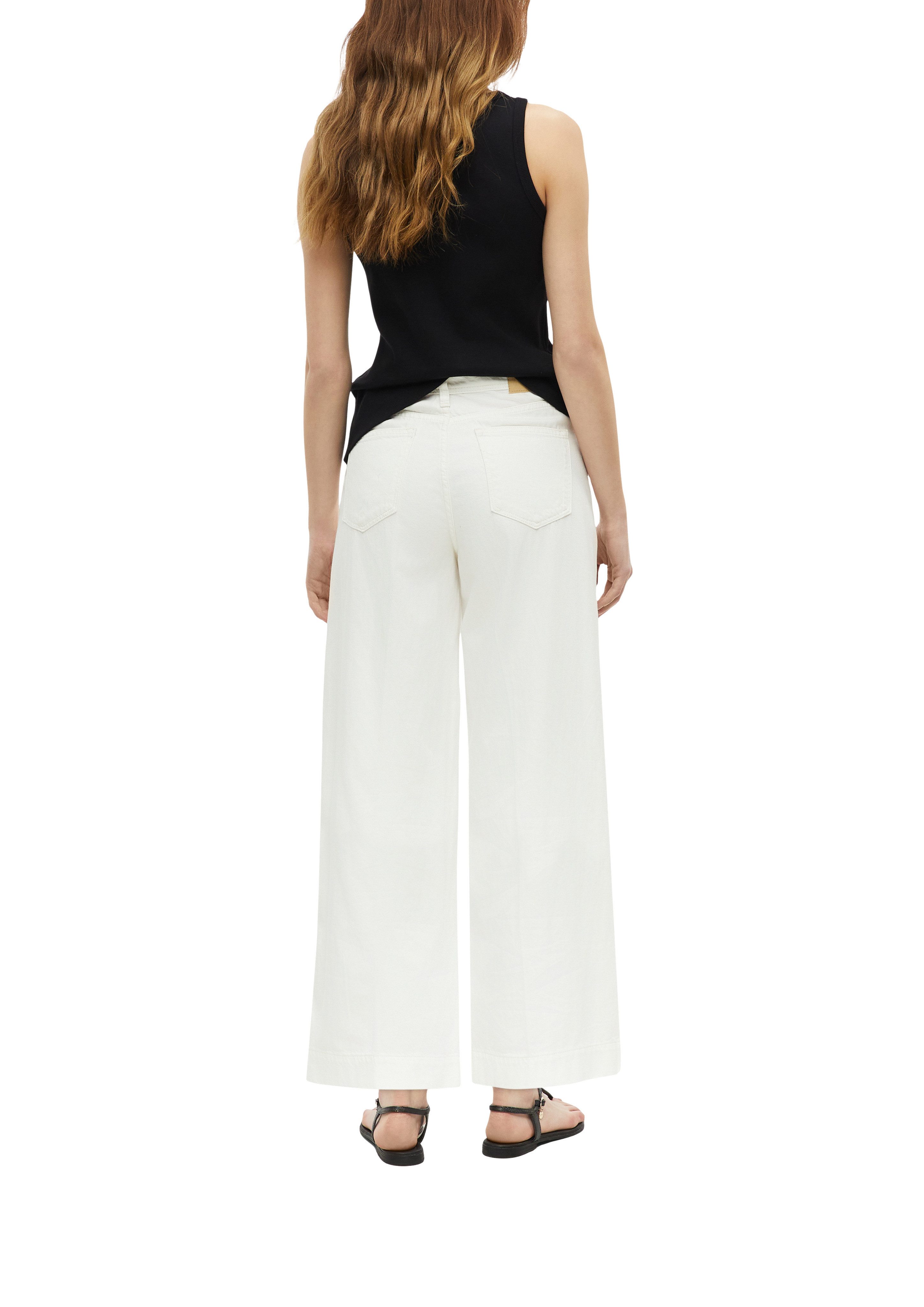 s.Oliver Weite Jeans mit weitem Bein und Bundfalte