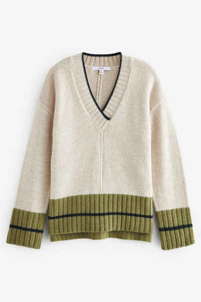 Next V-Ausschnitt-Pullover Pullover mit V-Ausschnitt - Petite (1-tlg)