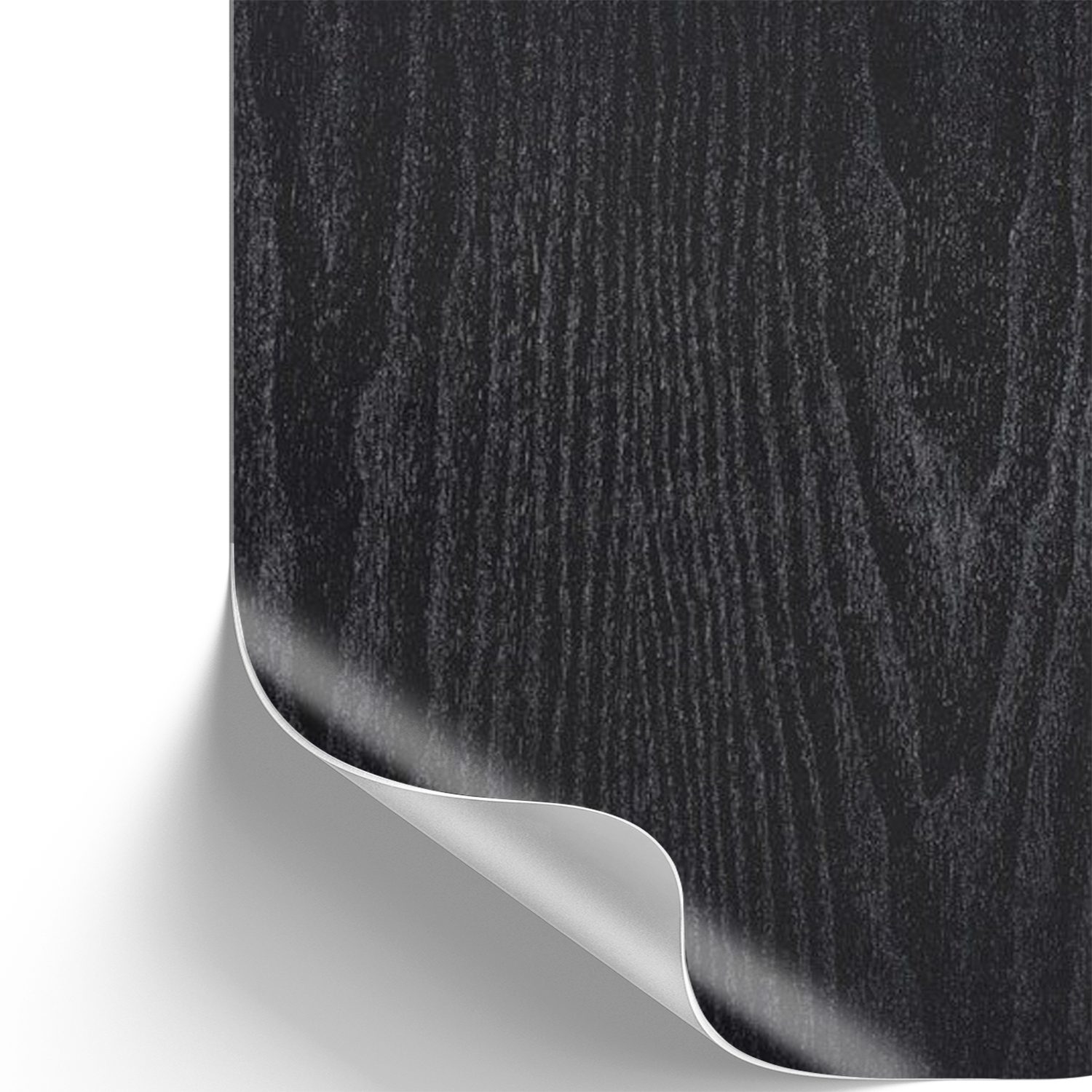 sa roca Möbelfolie Klebefolie Holzoptik schwarz Dekofolie für Möbel Küche, (Designfolie im Zuschnitt inkl. E-Book), Designfolie - Zuschneidbar, abwischbar & rückstandslos entfernbar