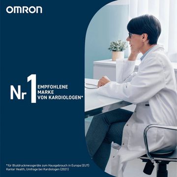 Omron Handgelenk-Blutdruckmessgerät RS3 Intelli IT digitales Handgelenk-Blutdruckmessgerät, klinisch validiert, mit kostenloser Smartphone App OMRON connect