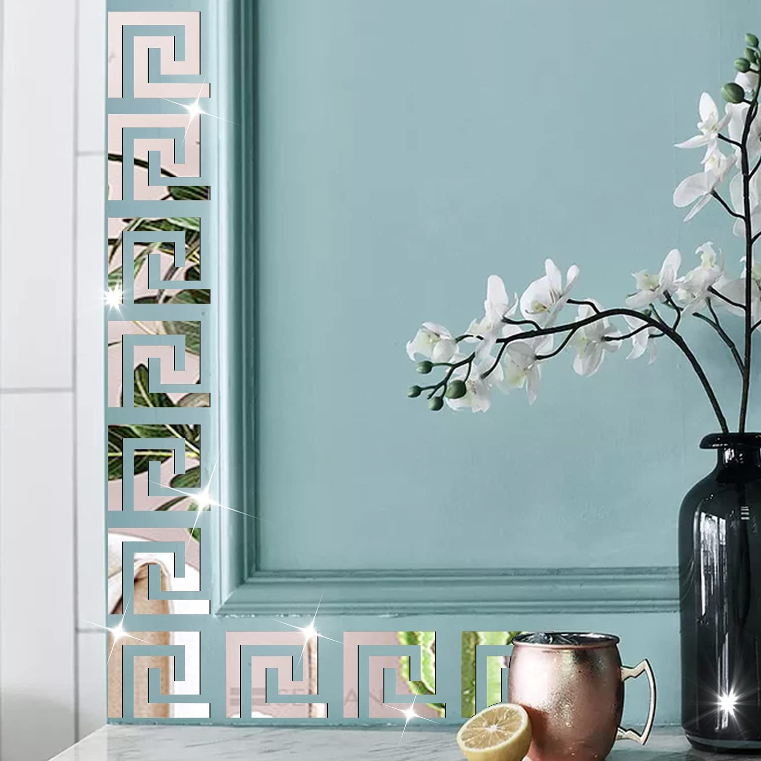 Coonoor 3D-Wandtattoo Selbstklebende Spiegel Wandaufkleber Acry (30 St), Wa günstig online kaufen