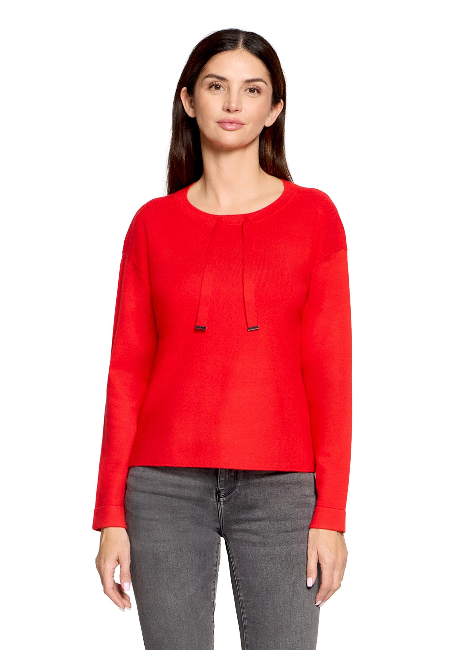 Strickpullover Damen mit Seitenschlitzen