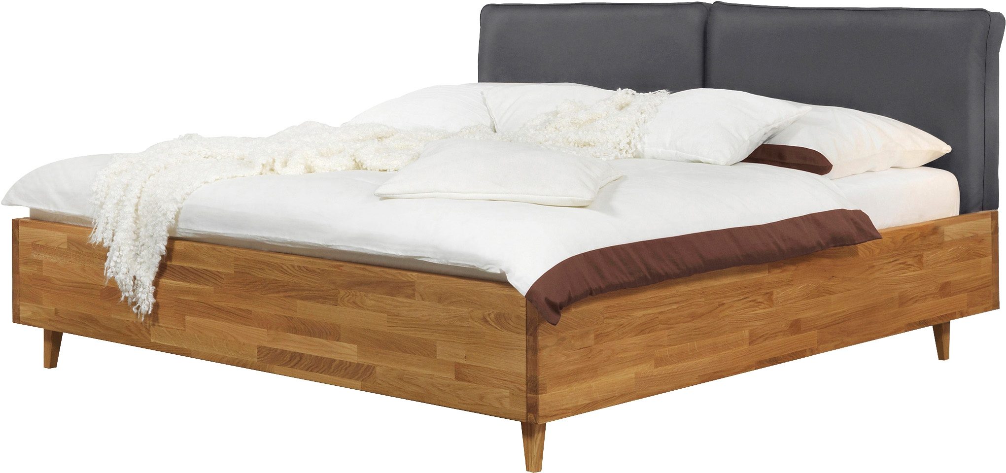 ADA premium Bett »Royal Oak«, mit gepolstertem Kopfteil ...