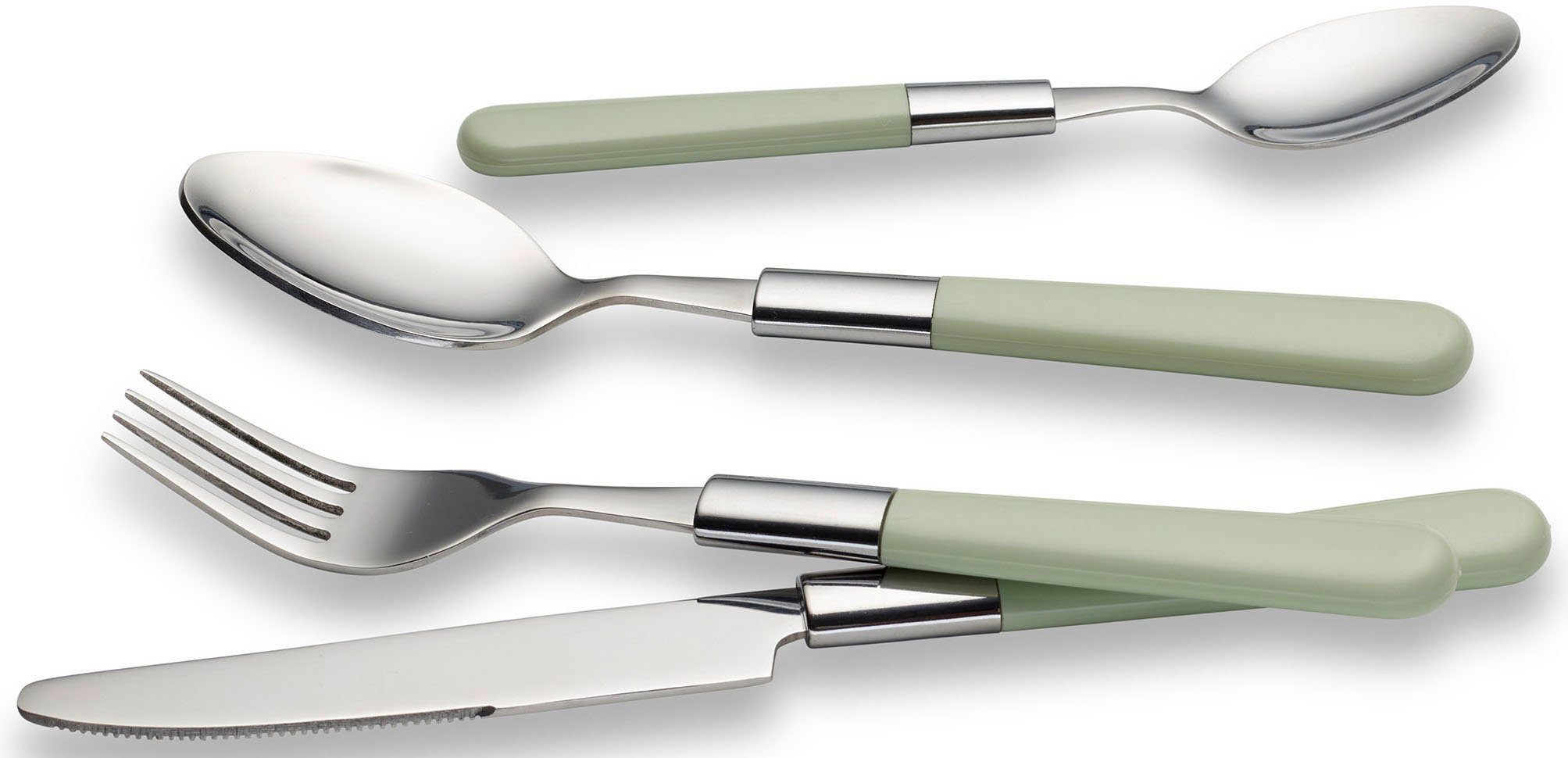 ECHTWERK Besteck-Set Bistro Besteck Set, Campingbesteck (16-tlg), 4 Personen, Edelstahl 18/0, Picknickbesteck