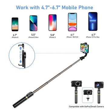 Haiaveng Selfie Stick mit Bluetooth Fernauslöser, tragbare Selfiestick