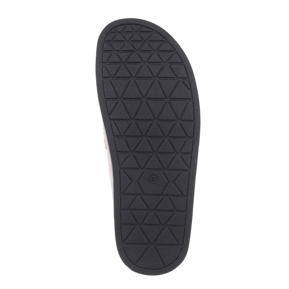 Ital-Design Damen Mules Freizeit Pantolette (86192640) Flach Pantoletten in Schwarz