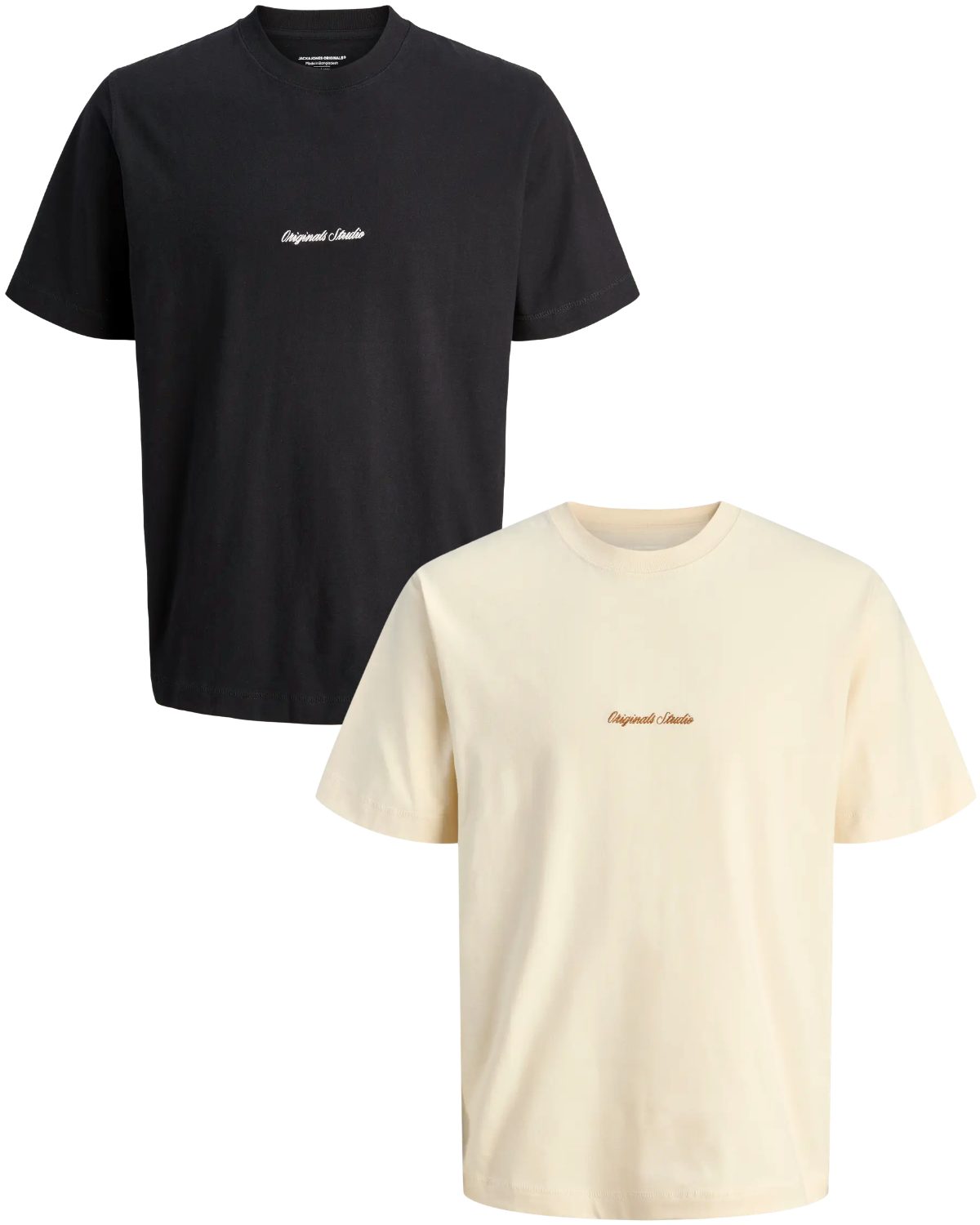 Jack & Jones T-Shirt (Spar-Set, 2er-Pack) mit dezent gesticktem Logo, aus B günstig online kaufen