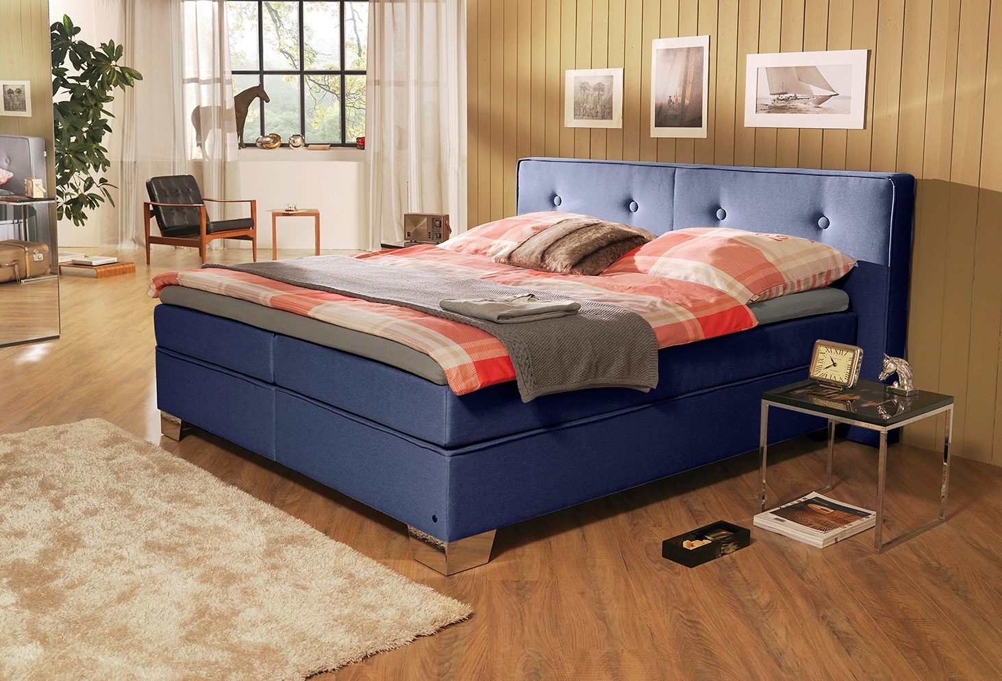Boxspringbett SOFT BOX NAVY von TOM TAILOR - Einrichtungsvorschlag