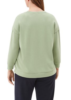 TRIANGLE Sweatshirt Scubashirt im Layering-Look Blende