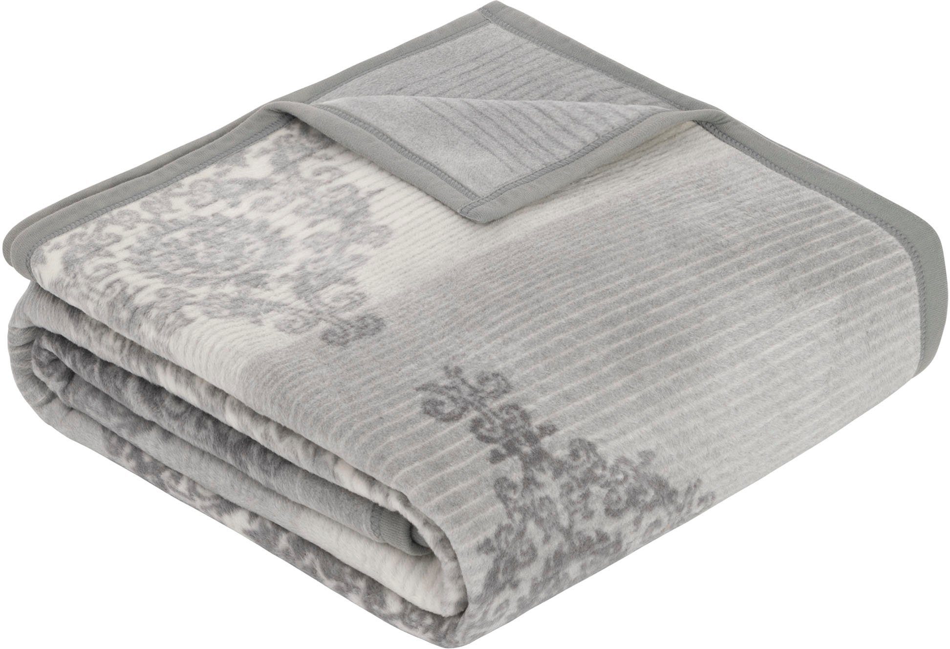 Wohndecke Jacquard Decke Mogila, IBENA, mit edlen Ornamenten