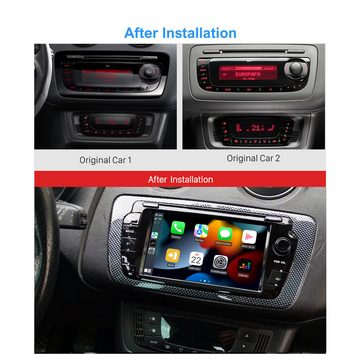 TAFFIO Für Seat Ibiza IV 6J 6P 7" Touchscreen Android Autoradio GPS CarPlay Einbau-Navigationsgerät