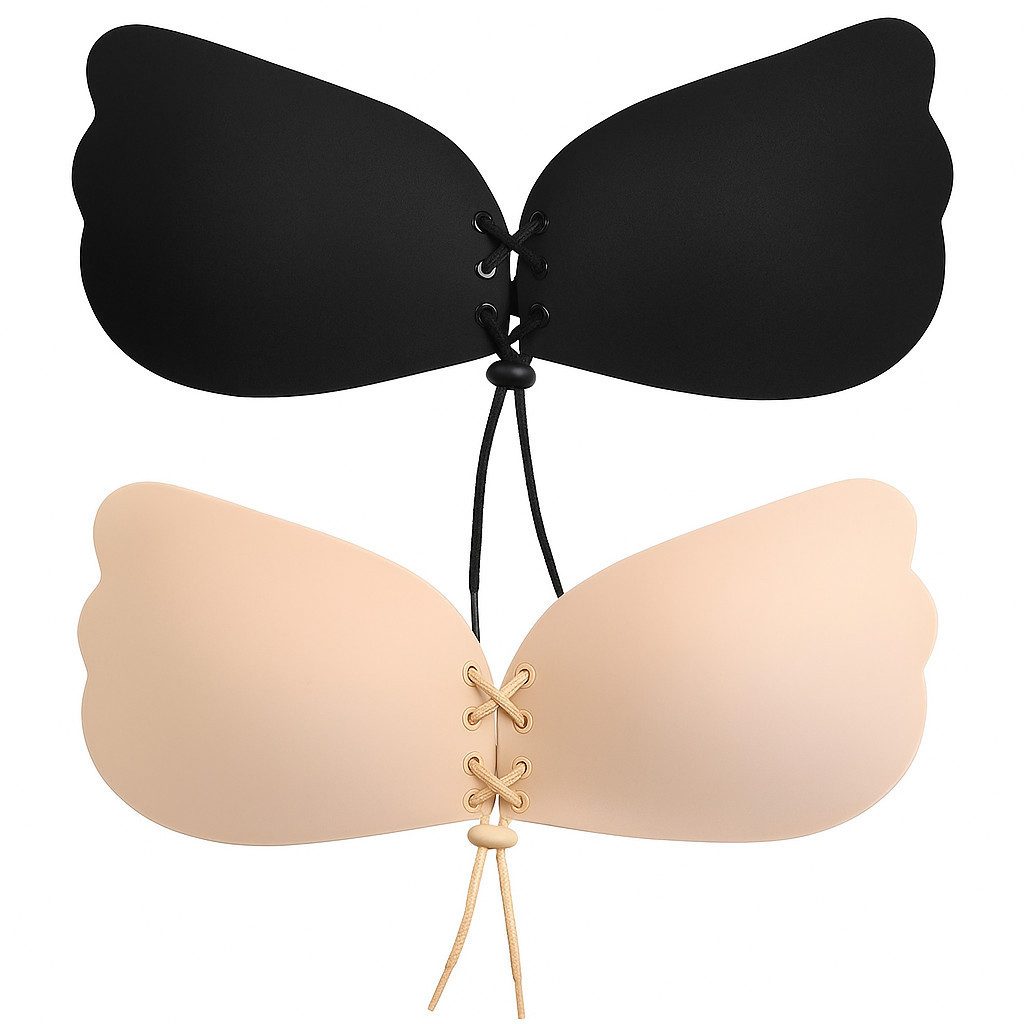 Diyarts Set: Push-up-BH (2× selbstklebender Push-Up-BH (1× beige, 1× schwar günstig online kaufen