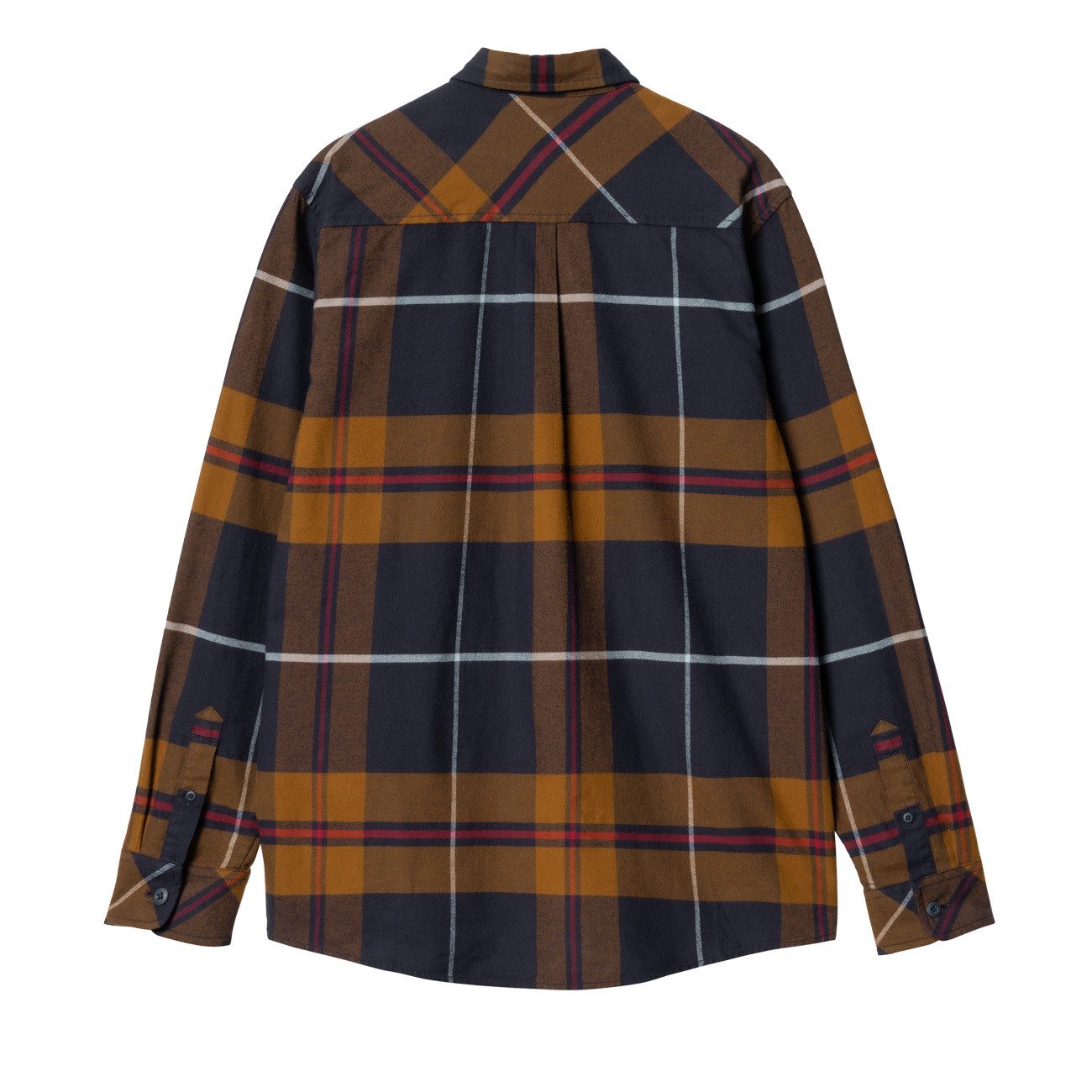 Carhartt WIP Langarmhemd Carhartt WIP L/S Garnett Shirt Garnett Check Deep H Brown
