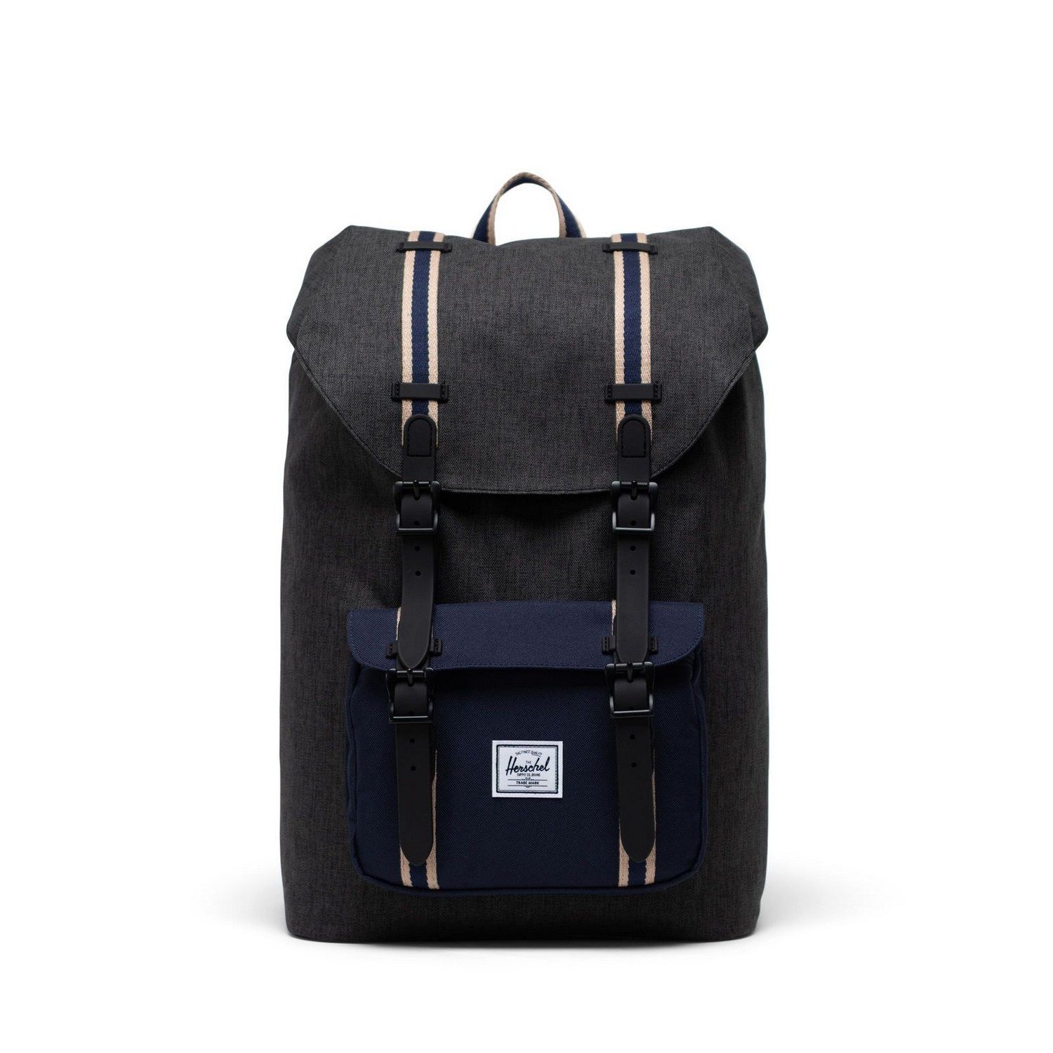 Freizeitrucksack Herschel Rucksack Little America Mid-Volume Black Crosshatch/Peacoat