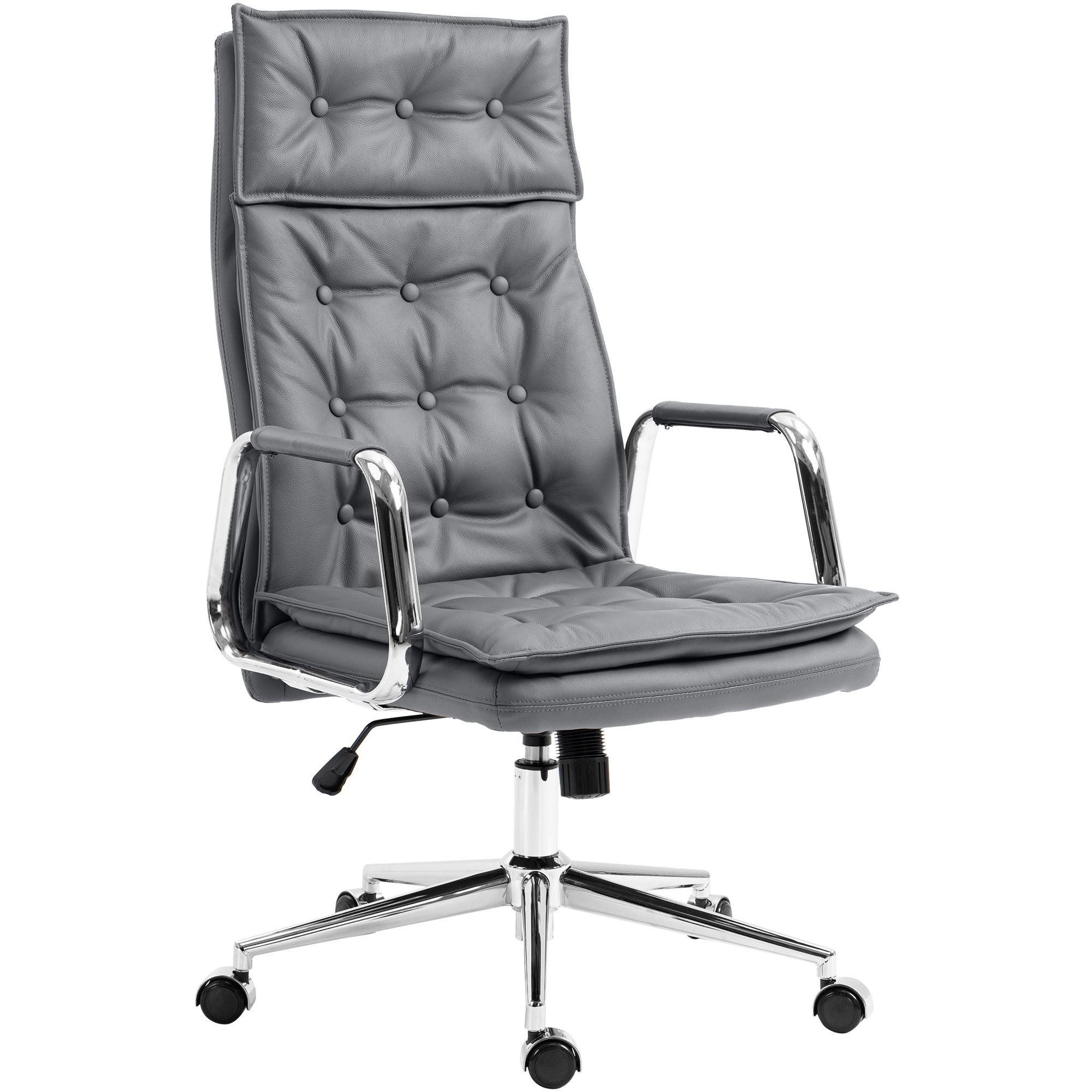 CLP Bürostuhl Chefsessel Schreibtischstuhl Drehstuhl (Spar-Set, 1 St), Echtleder, Wippmechanik, belastbar bis 120 kg