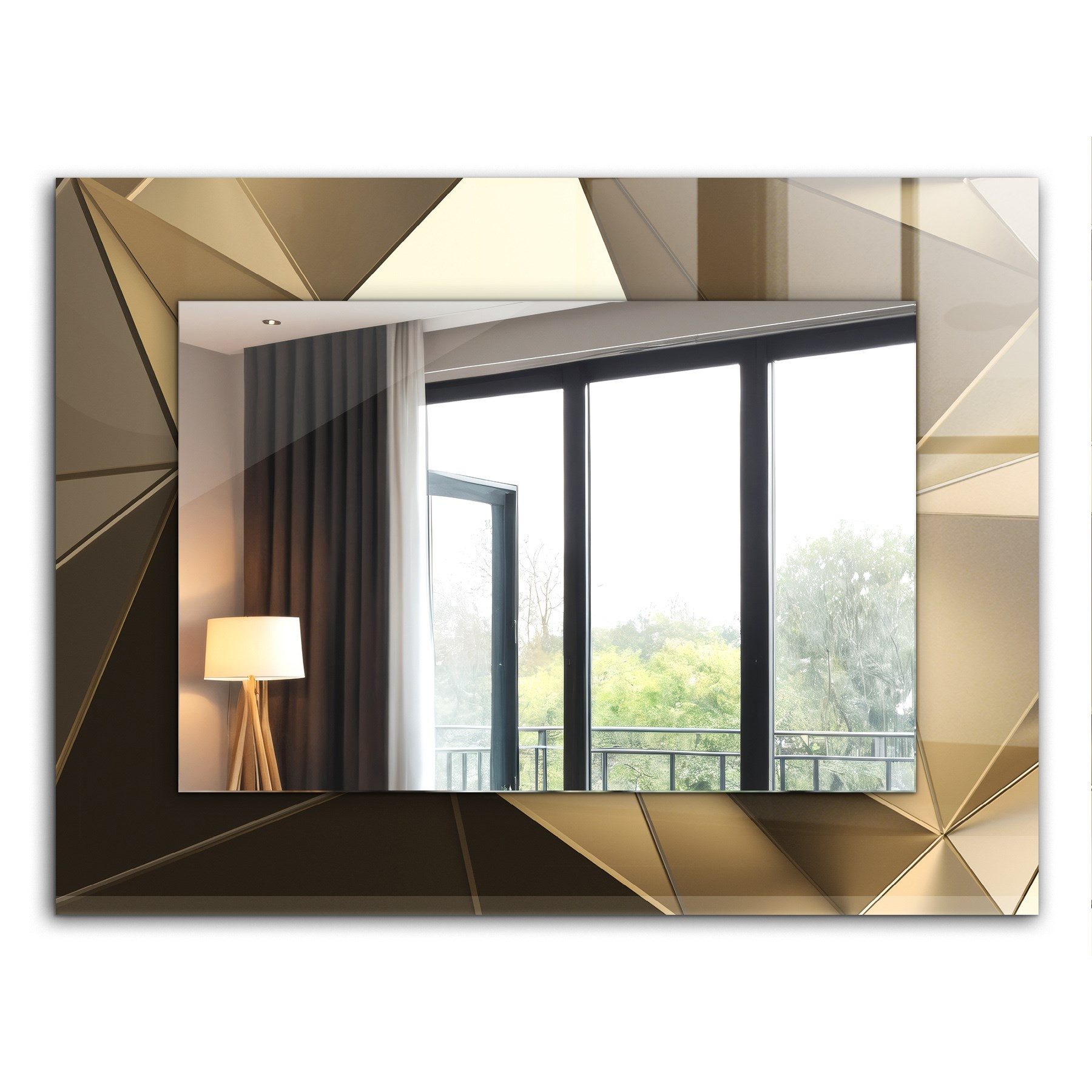 Tulup Dekospiegel Modern Spiegel mit Aufdruck, günstig online kaufen