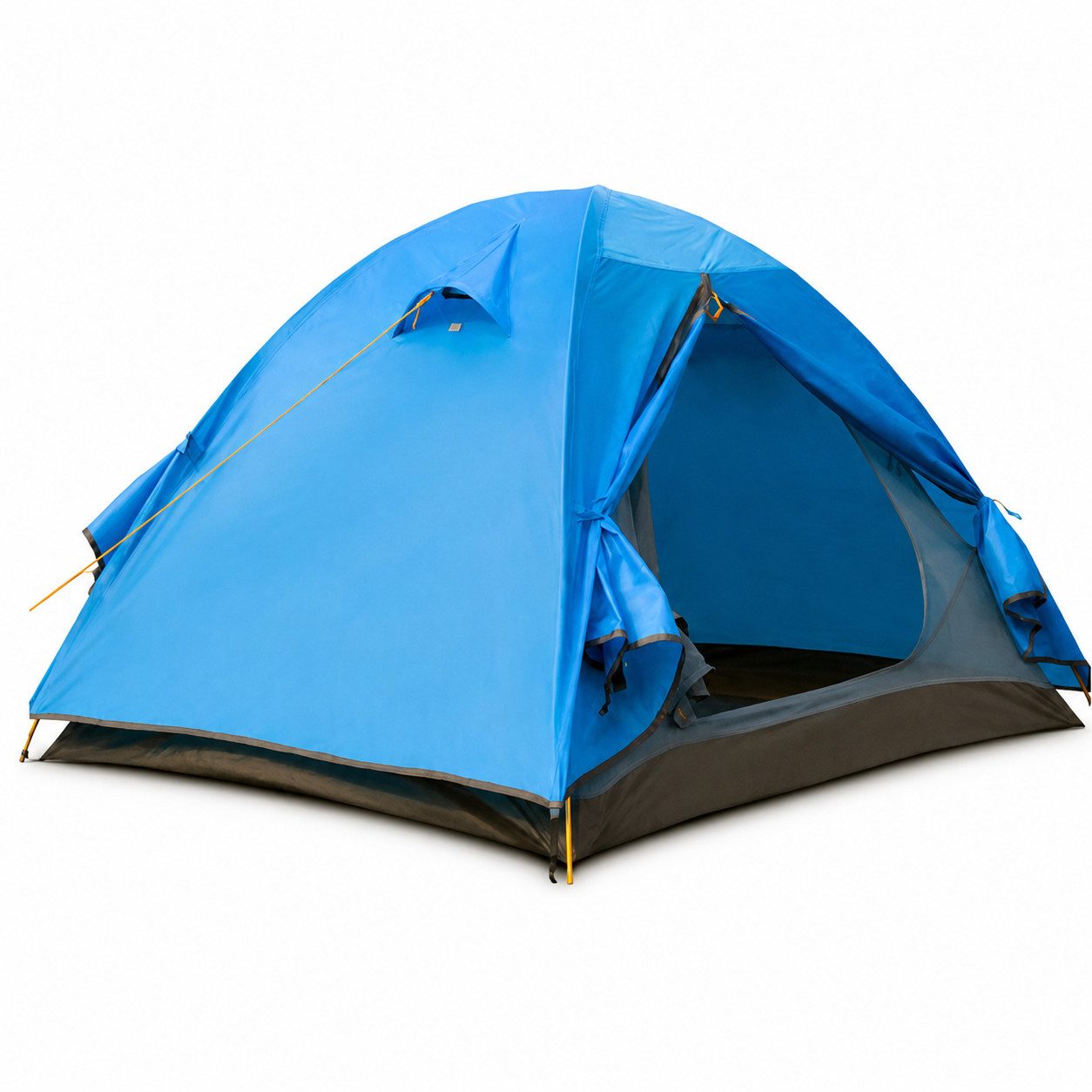 Diyarts Kuppelzelt Campingzelt 1-2 oder 3-5Personen, Personen: 2 (Einzelzelt, Zelt mit Gestänge, Tragetasche, Heringen, Seilen, Anleitung), Zelt 2 Personen oder 3-4 Personen, wasserdicht, schnell aufbaubar